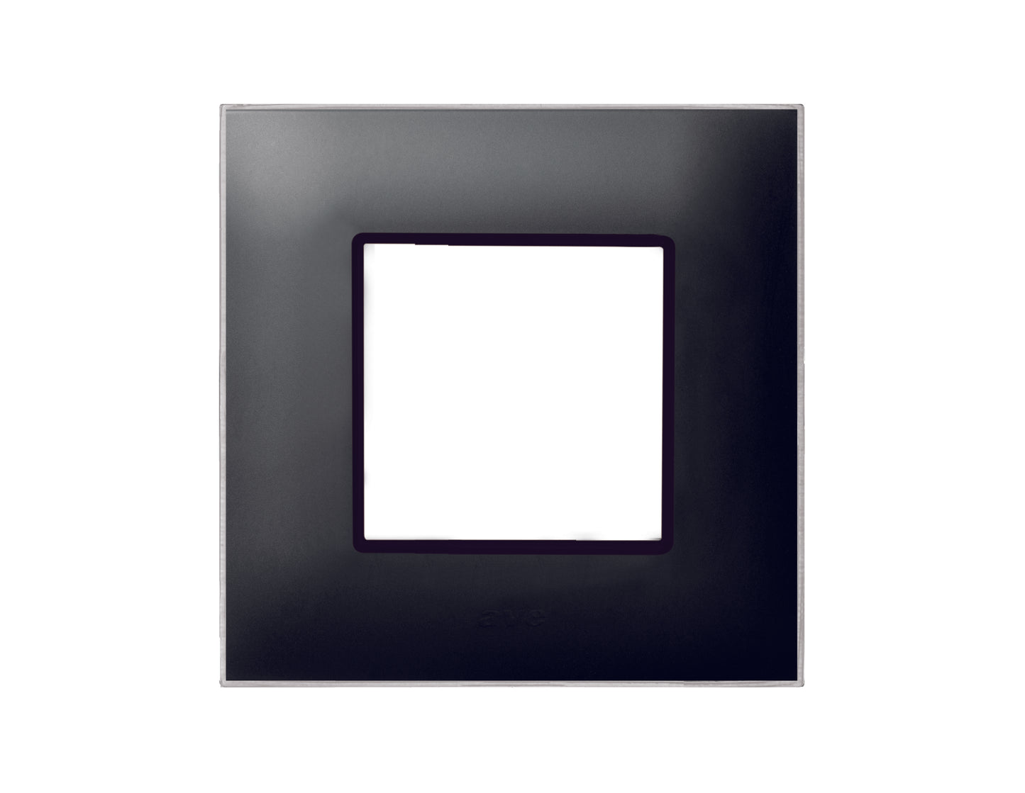 44PJ32GTK Ave Mask Young, plastic, black matte color, 2 modules
