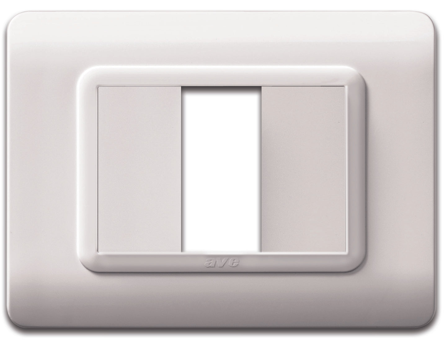 44PY01B Ave Tecnopolimero mask, plastic, white, 1 central module