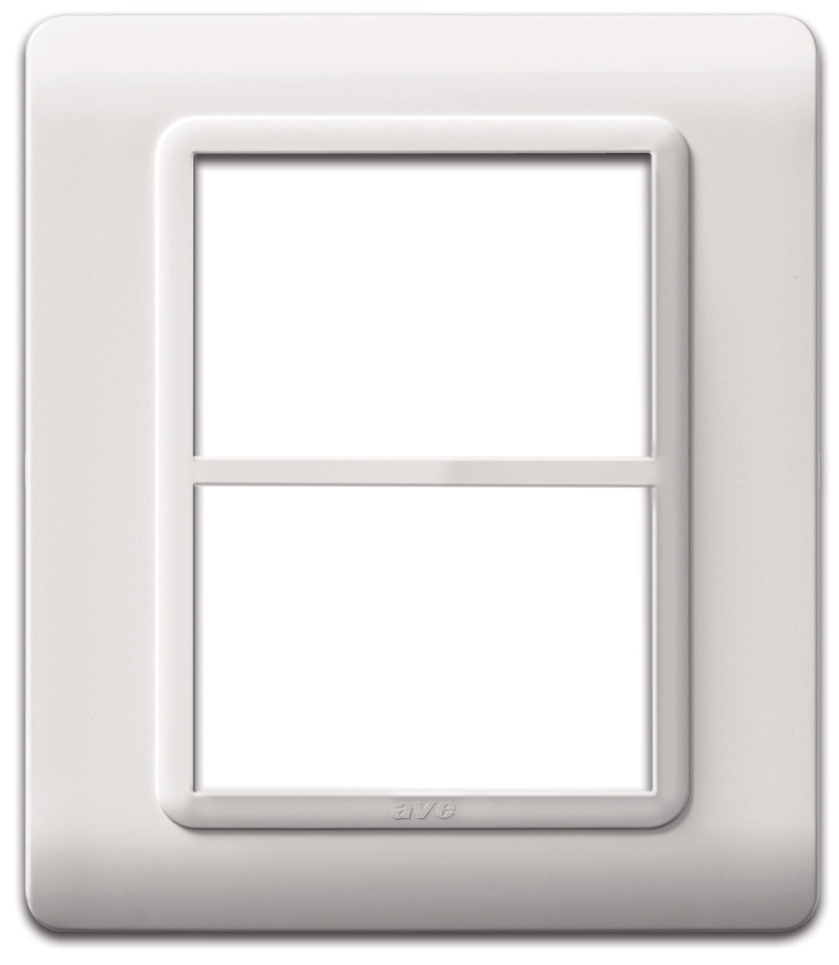 44PY033B Ave Tecnopolimero mask, plastic, white, 3+3 modules