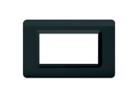 44PY04GTK Ave Tecnopolimero mask, plastic, black matte color, 4 modules
