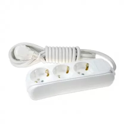 Almera 3 Gang Earthed Group Socket with Cord