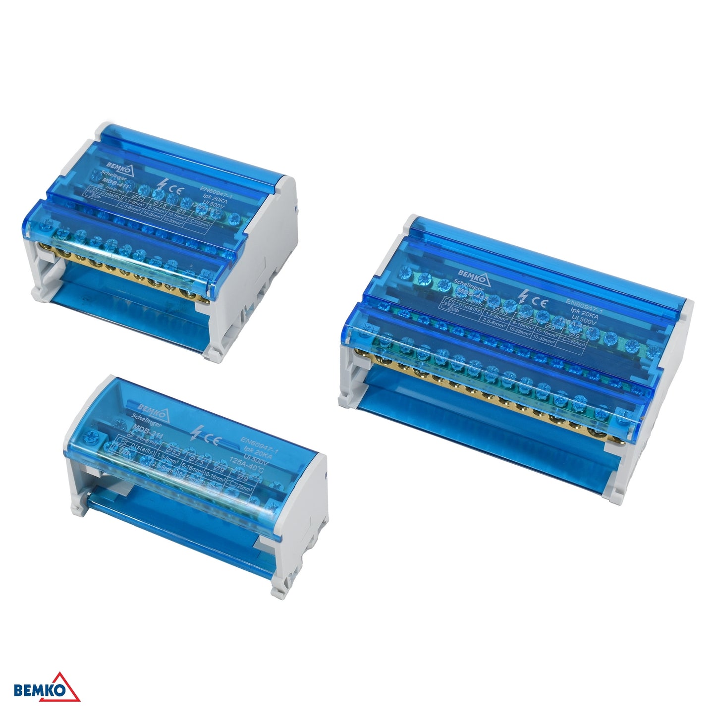 Schelinger Modular Distribution Block 60 4x15 (11x5,3mm + 2x7,5mm + 2x9,1mm)