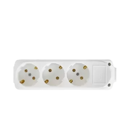 Almera 3 Gang Earthed Socket