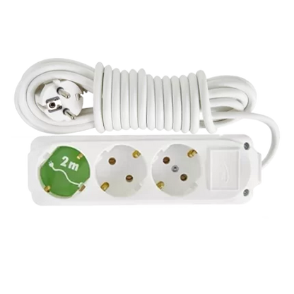 Almera 3 Gang Earthed Group Socket with Cord