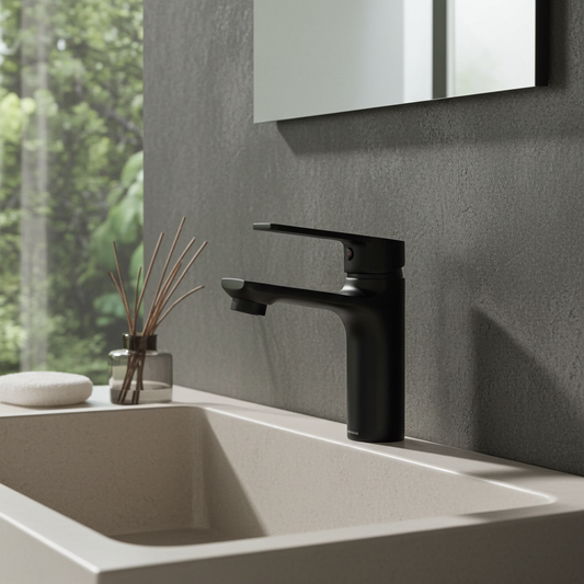 Aquasan Nera basin faucet Black 301000-01