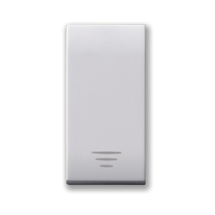 441005 Ave Single pole button NO 10A 250Vac, Domus white, 1 module