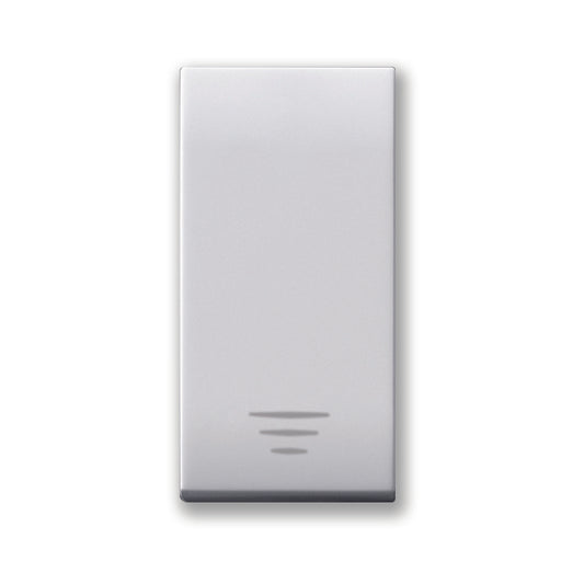 441005 Ave Single pole button NO 10A 250Vac, Domus white, 1 module