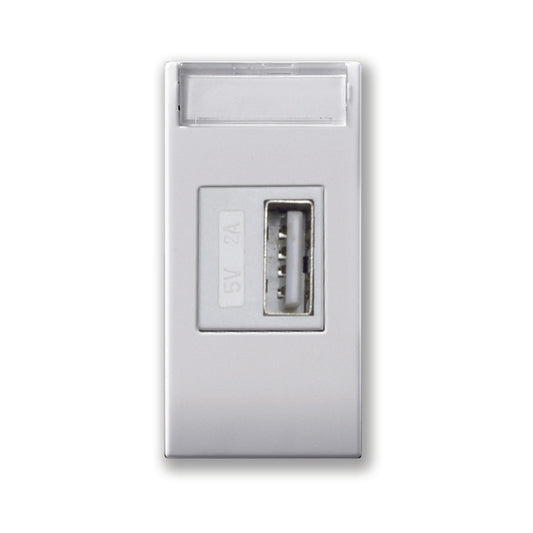 441082USB3A Ave Universal USB charger 3A, Domus white, 1 module