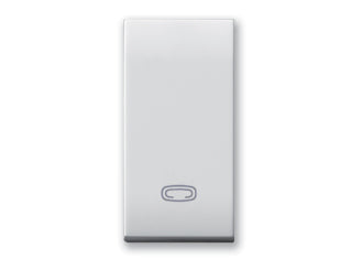 441TREP Ave Button with the symbol of an electric heater, Domus white color, 1 module