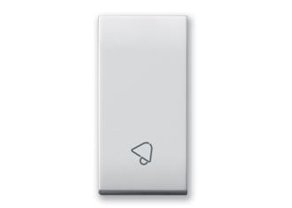 441TSP Ave Button for button with bell symbol, Domus white color, 1 module