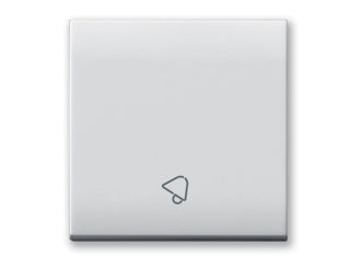 441TSP/2 Ave Button with bell symbol, Domus white color, 2 modules
