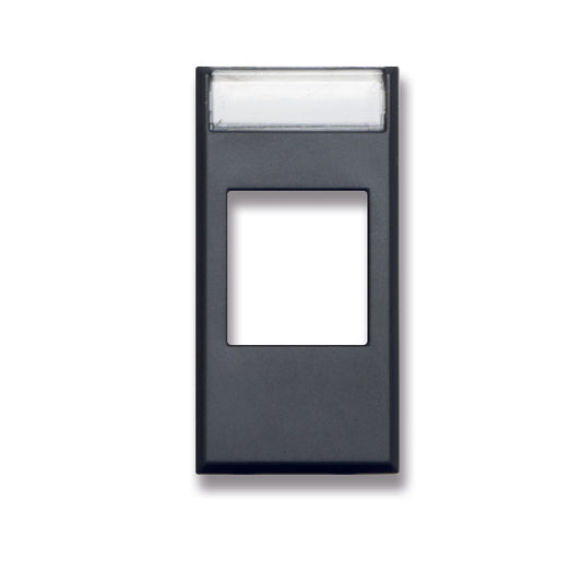 445029SC Ave Adapter for one RJ45, USB, HDMI or OC connector Kystone standard, Tekla black matte color, 1 module