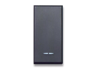 445TGP Ave Button with indicator, Tekla black matte color, 1 module