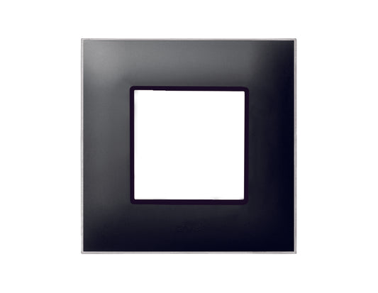 44PJ32GTK Ave Mask Young, plastic, black matte color, 2 modules