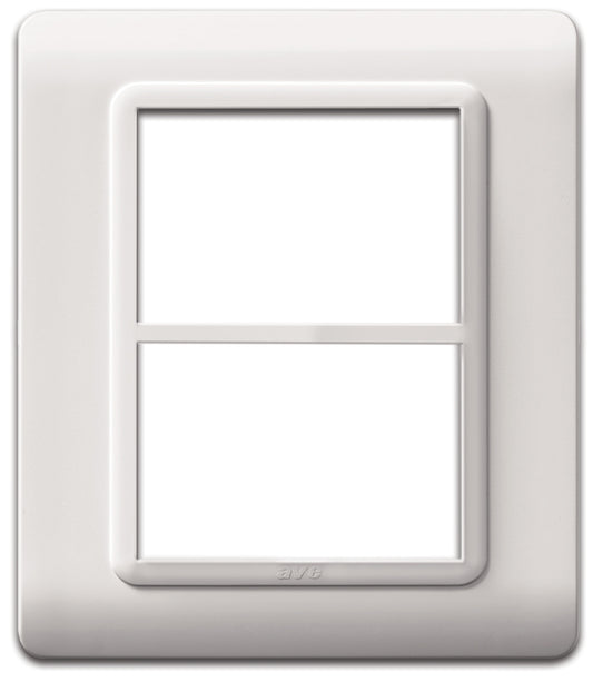 44PY033B Ave Tecnopolimero mask, plastic, white, 3+3 modules