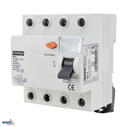 Schelinger Differential Current Circuit Breaker A 4P 40A 30mA