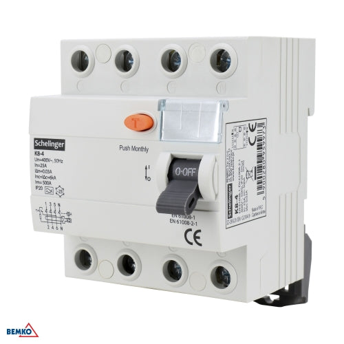 Schelinger Differential Current Circuit Breaker A 4P 40A 30mA