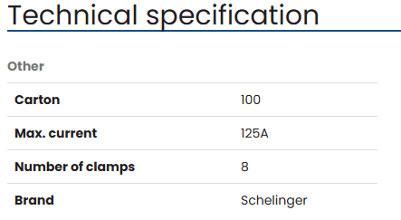 Schelinger Modular Distribution Block 8 (IN 10-35mm, 4x6-16mm OUT 6x2,5-16mm)