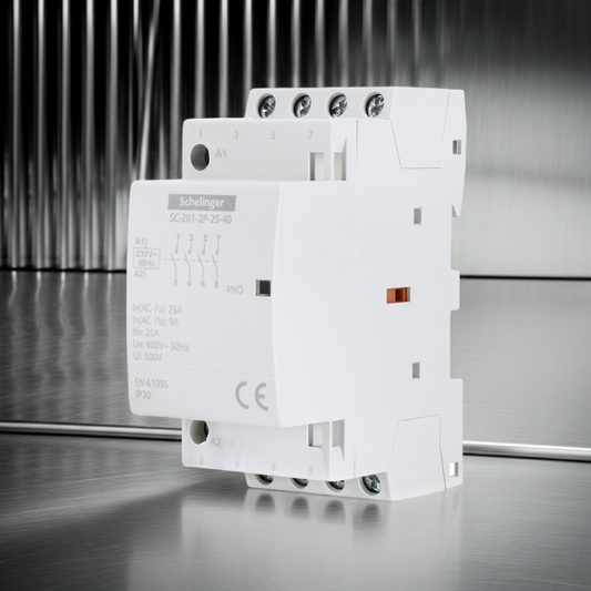 Schelinger Modular Contactor SC201 2P 25A TYP 40 (4NO + 0NC)
