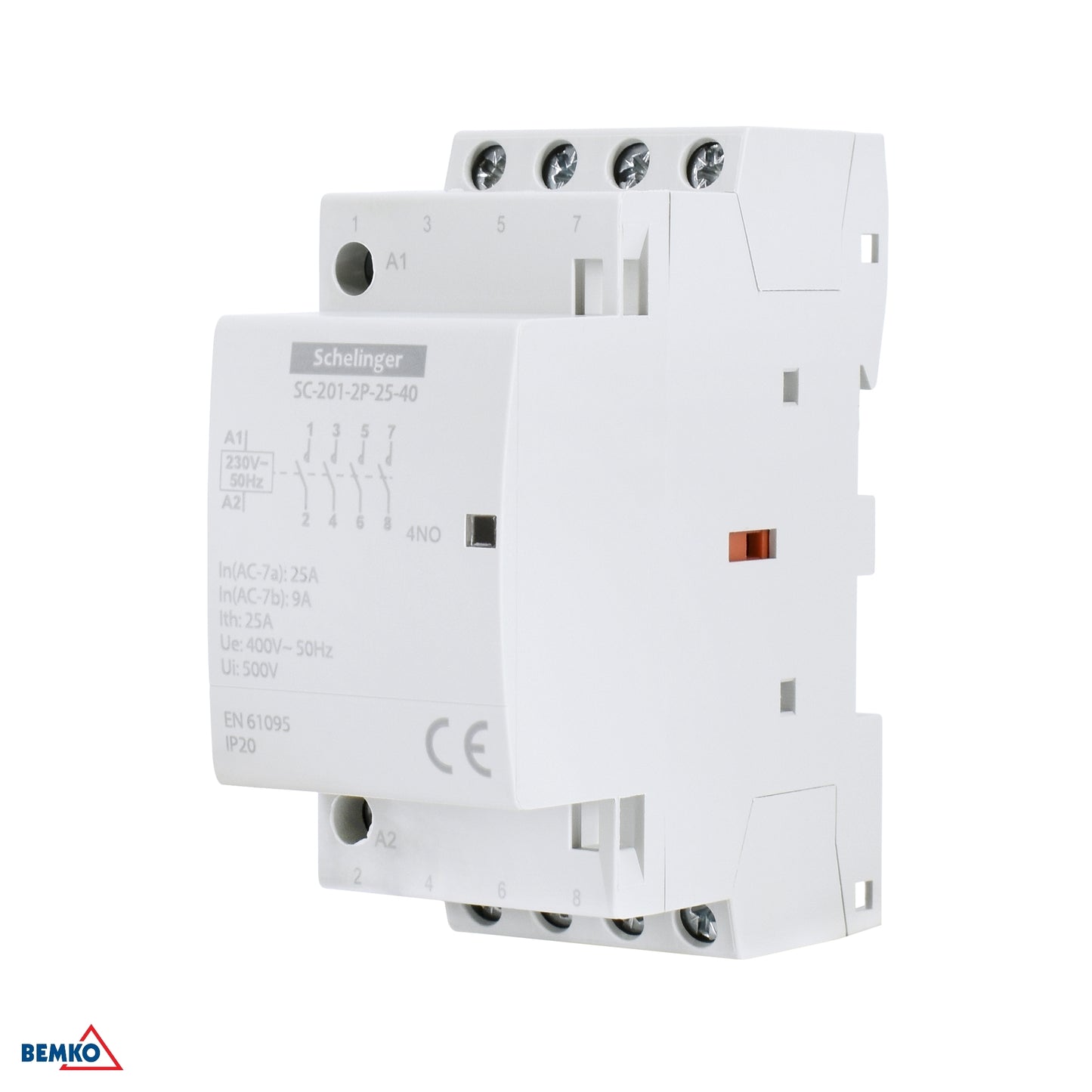Schelinger Modular Contactor SC201 2P 25A TYP 40 (4NO + 0NC)