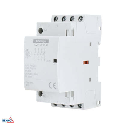 Schelinger Modular Contactor SC201 2P 25A TYP 40 (4NO + 0NC)