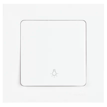 Almera One Way Push-button Switch with Light Bulb Sign