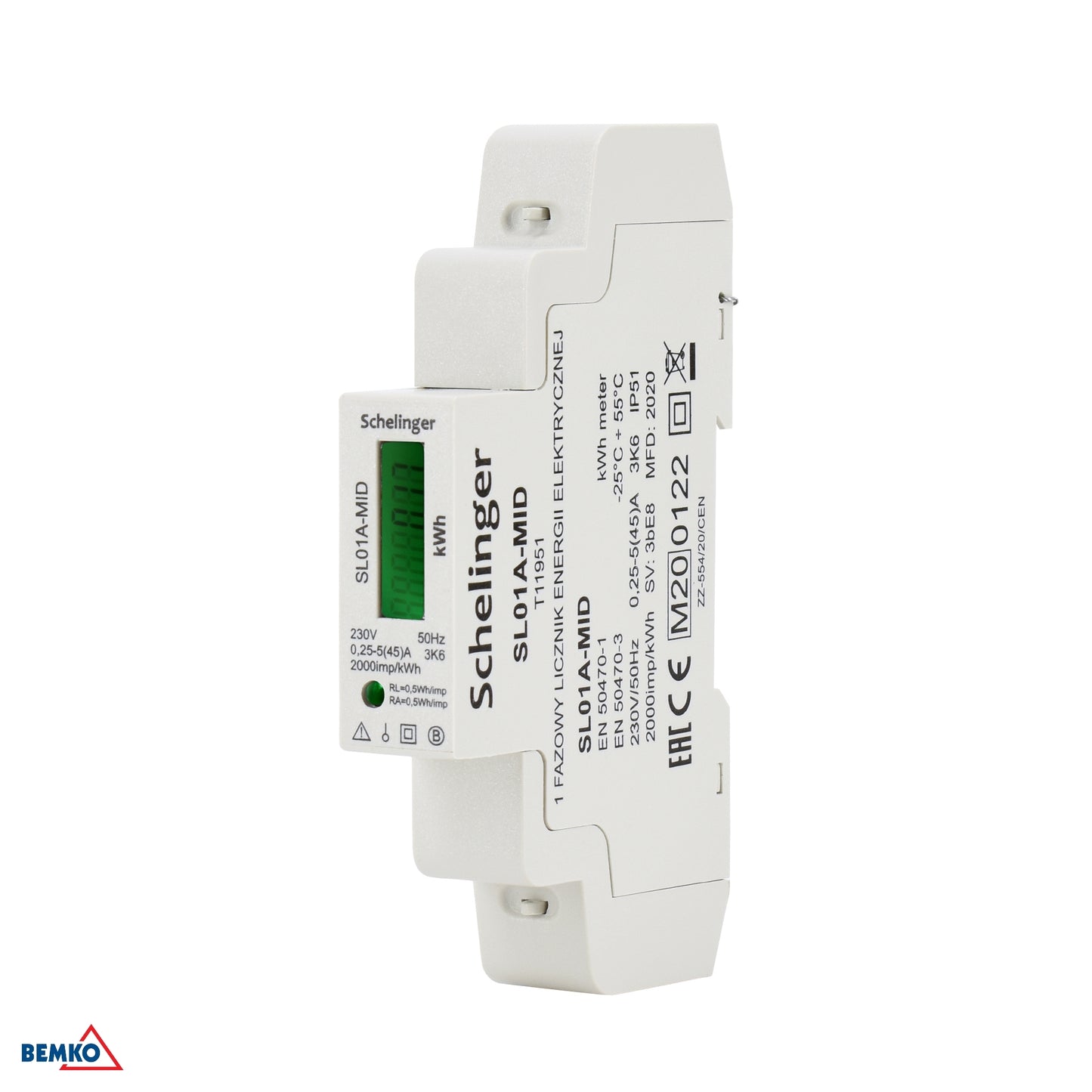 Schelinger Electricity Meter 1 Phase Mid