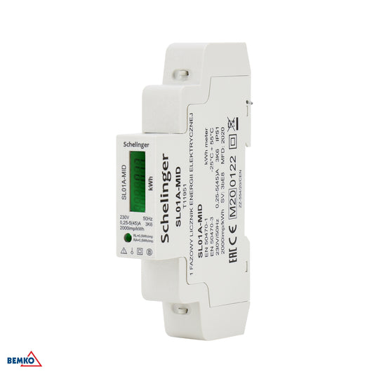 Schelinger Electricity Meter 1 Phase Mid