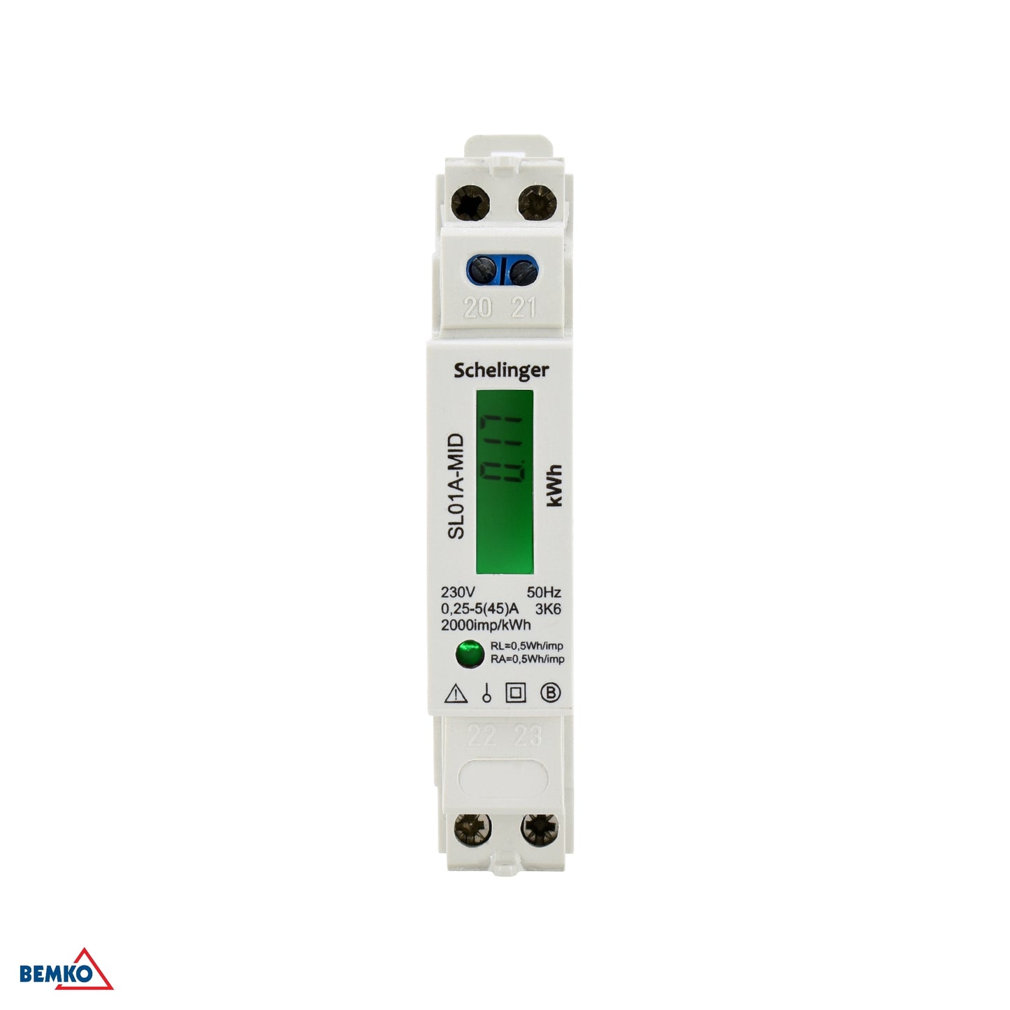 Schelinger Electricity Meter 1 Phase Mid