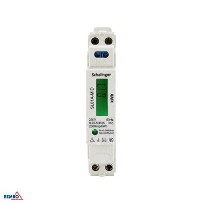 Schelinger Electricity Meter 1 Phase Mid