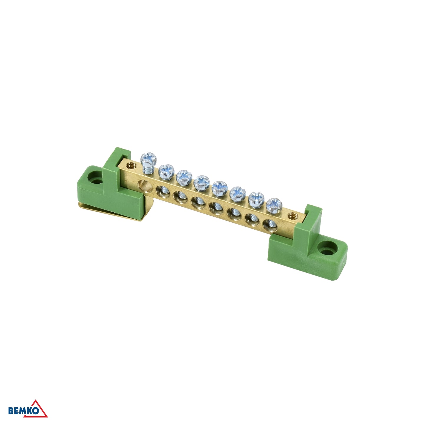 Schelinger Terminal Block on Flat Isulators 6x9 Green