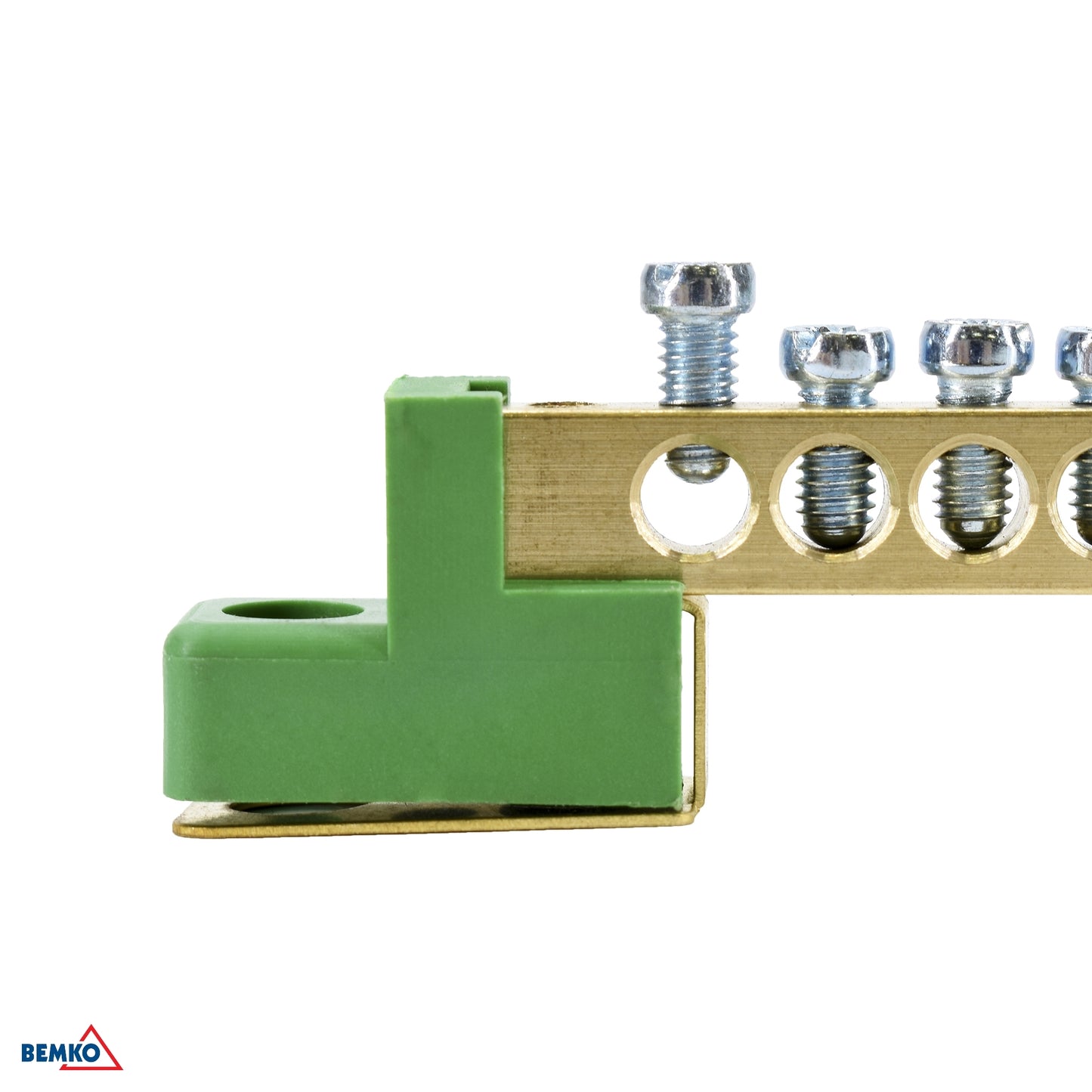 Schelinger Terminal Block on Flat Isulators 6x9 Green